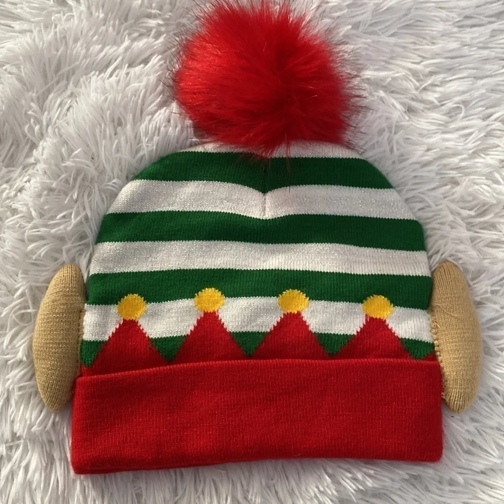 Christmas elf beanie w/bells